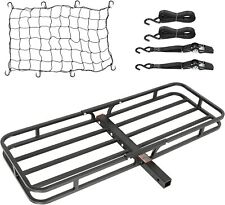 Weize 53x19 Hitch Cargo Carrier W Net Strap Tightener 500 Lbs Capacity