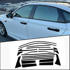Abs Glossy Black For Honda Civic 2022-2024 Car Window Strip Pillar Cover 20pcs