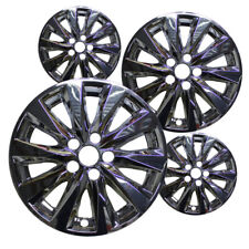 Set Of 4 Chrome Abs Impostor Wheel Skins For 18-21 Toyota Camry Rim Covers