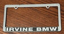 Irvine Bmw Chrome License Plate Frame California Ca Racing Beamer Collectible